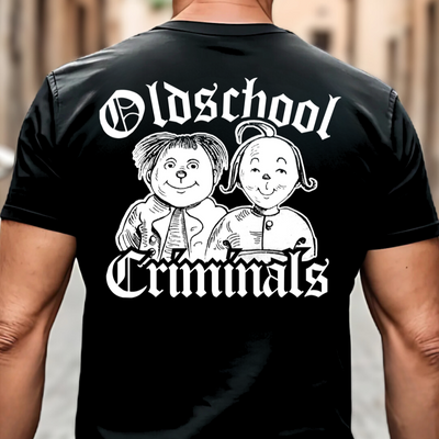 Oldschool Criminals - T-Shirt Rückendruck