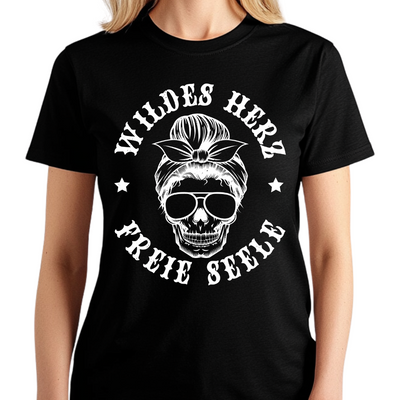 Wildes Herz / Freie Seele - Damen T-Shirt