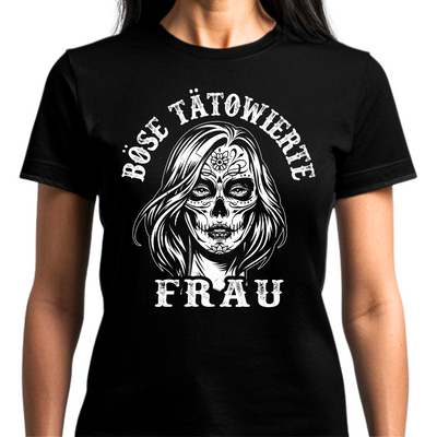 Böse tätowierte Frau - Damen T-Shirt