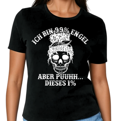 Ich bin 99% Engel - Damen T-Shirt