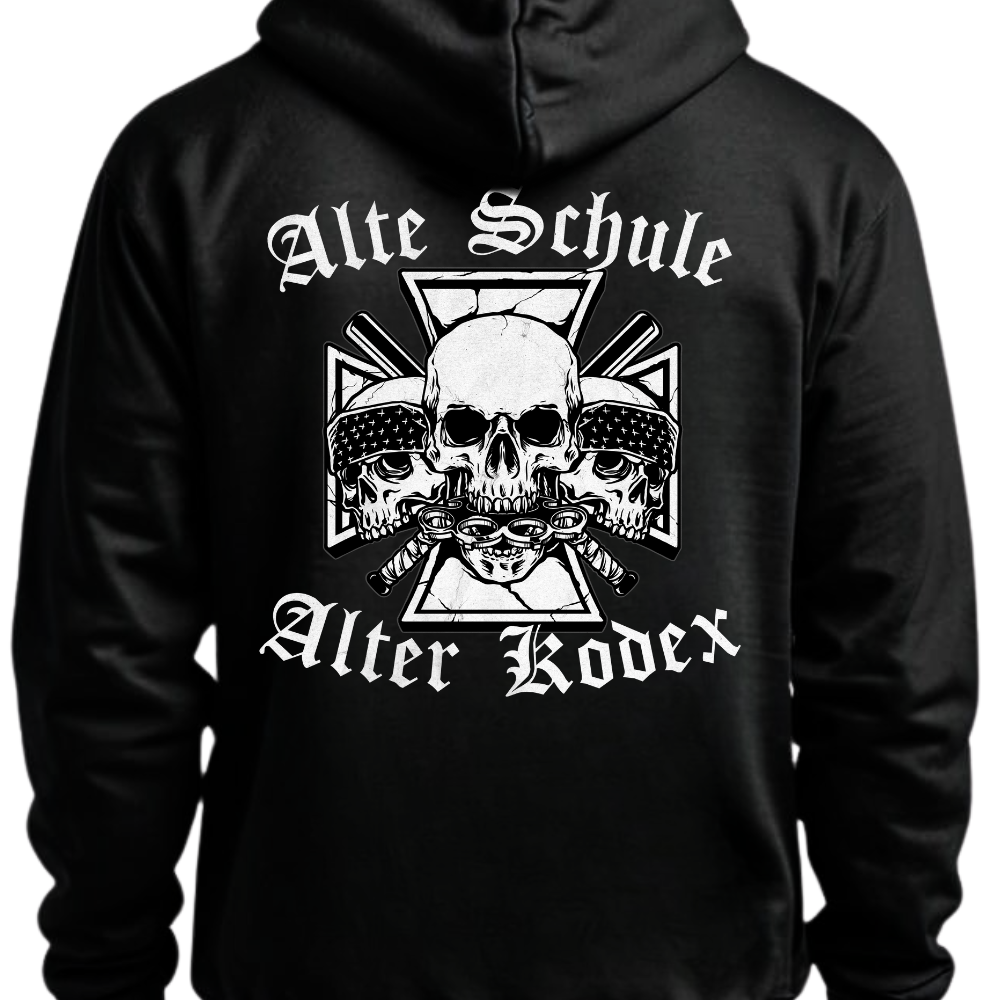 Alte Schule, alter Kodex - Hoodie Rückendruck