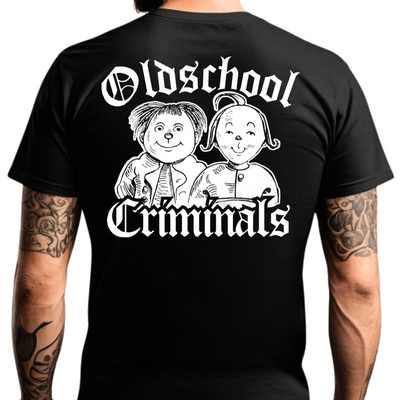 Oldschool Criminals - T-Shirt Rückendruck