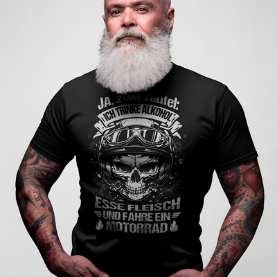 Ja, zum Teufel - Motorrad T-Shirt