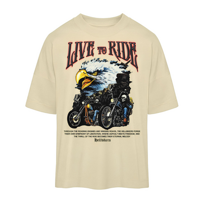 LIVE TO RIDE - Oversize Shirt