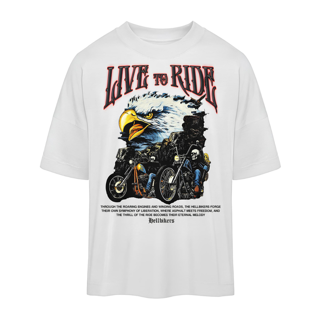 LIVE TO RIDE - Oversize Shirt