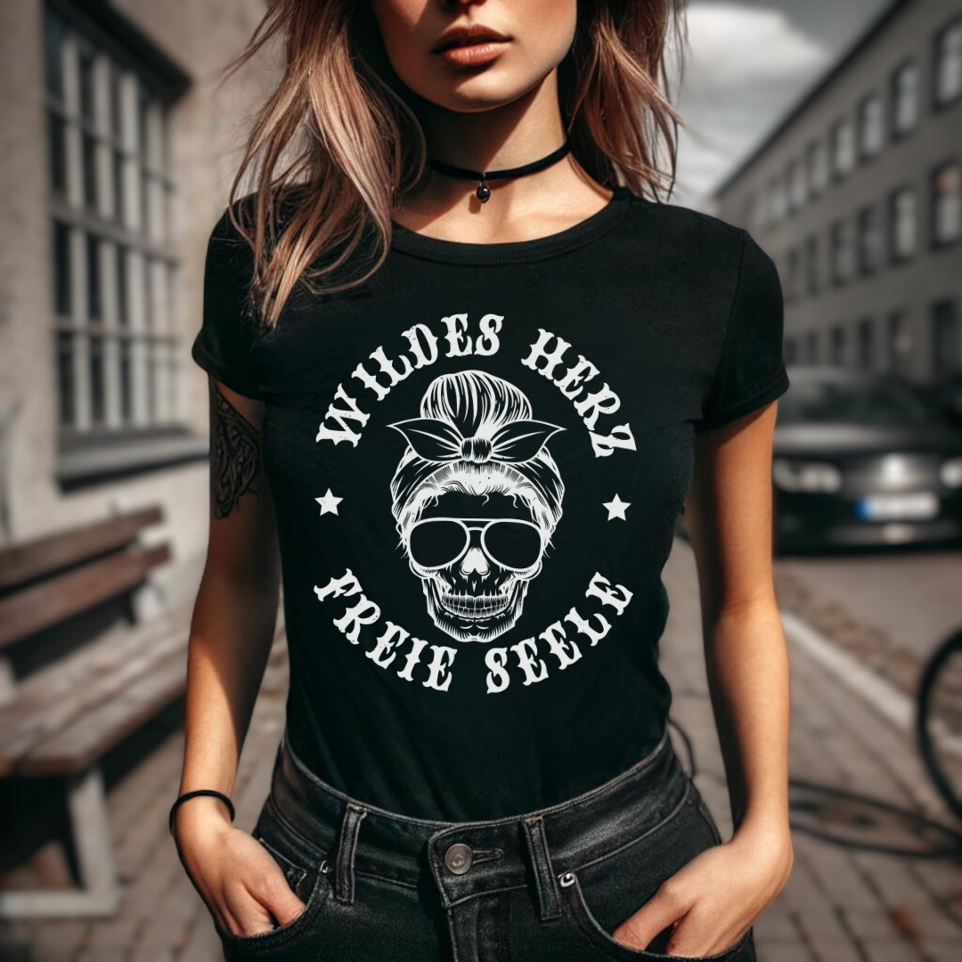 Wildes Herz / Freie Seele - Damen T-Shirt